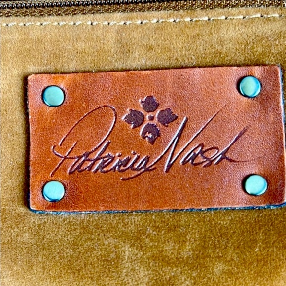 Patricia Nash 🎁Vintage Map Print Brown Leather Tote Shoulder Bag🎁 - Picture 2 of 11